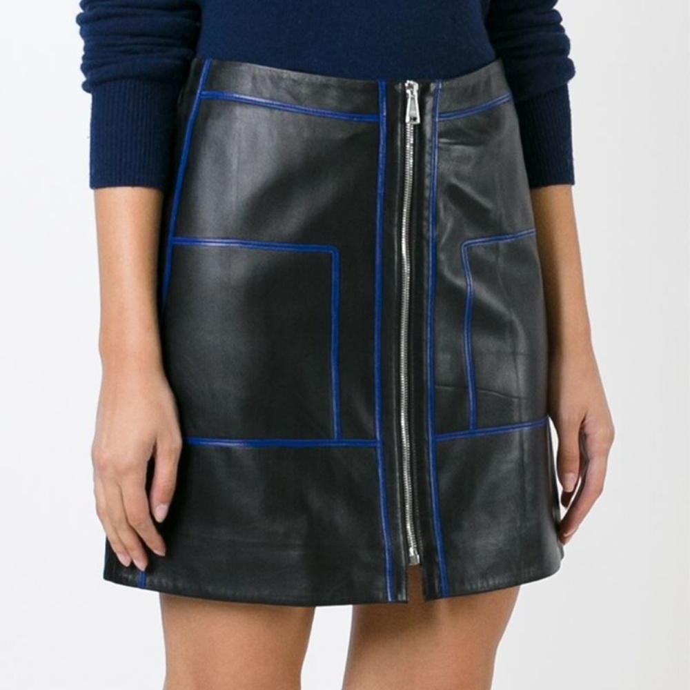 Sonia Rykiel Women's Skirt Lamb Leather